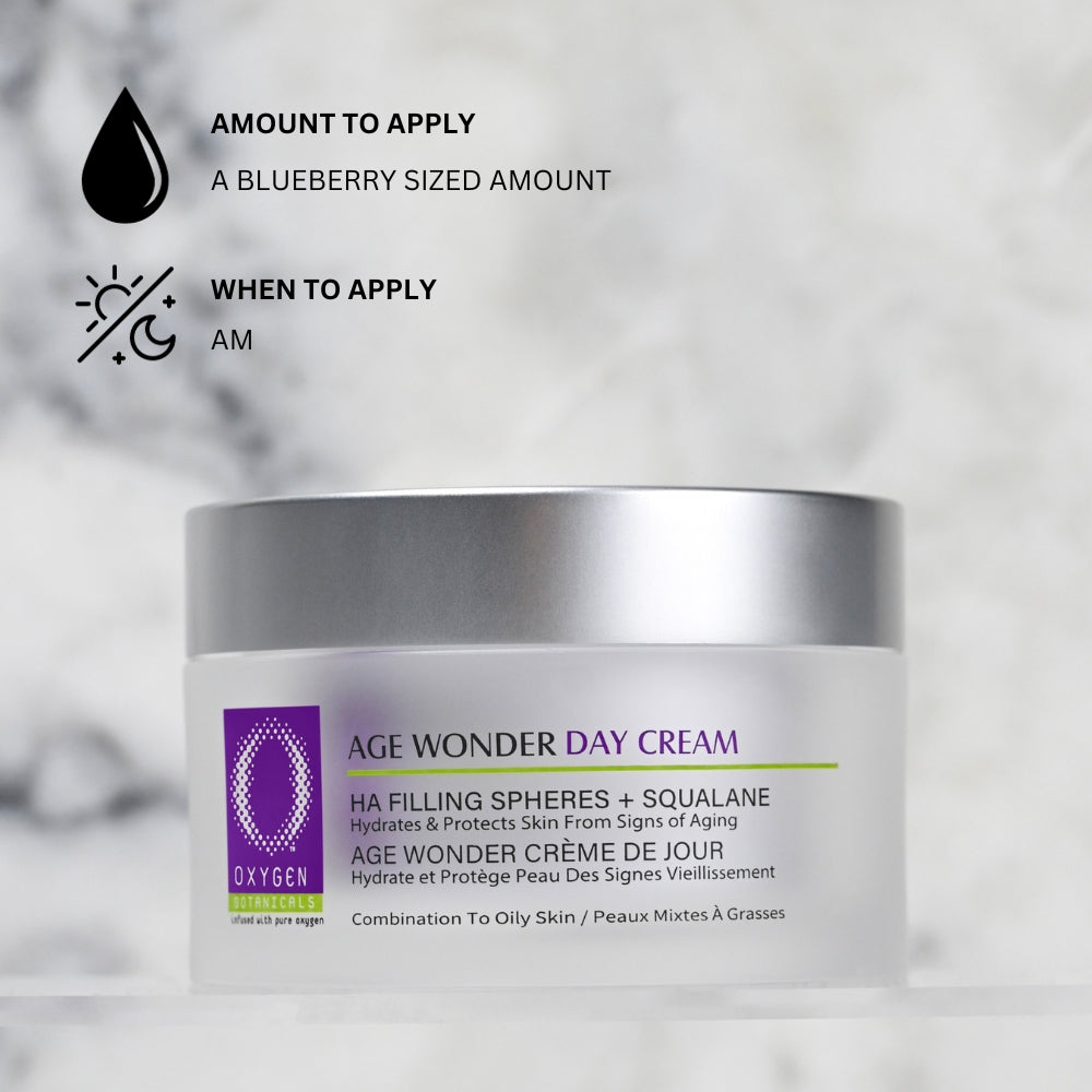 Age Wonder Day Cream | HA Filling Spheres + Squalane (Combination to Oily Skin)