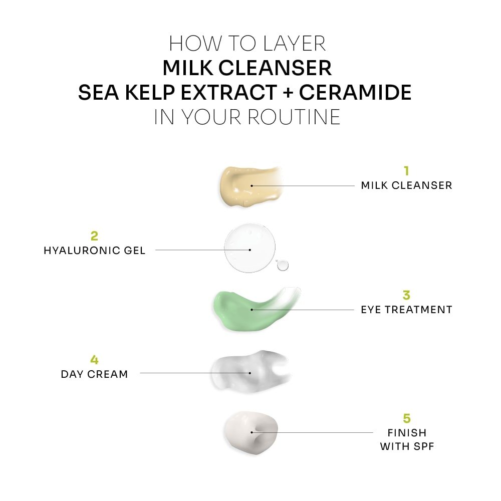 Milk Cleanser | Sea Kelp Extract + Ceramide (Normal to Dry Skin)