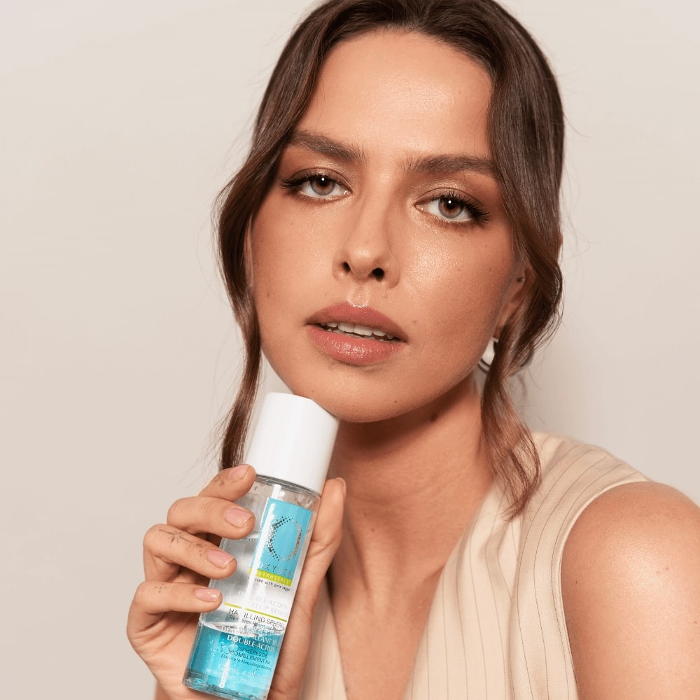 Débrancher de maquillage des yeux à double action avec des sphères de remplissage HA