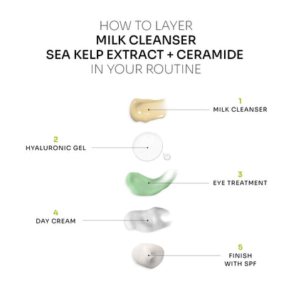 Milk Cleanser | Sea Kelp Extract + Ceramide (Normal to Dry Skin)