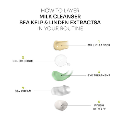 Milk Cleanser | Sea Kelp &amp; Linden Extracts (Combination to Oily Skin)